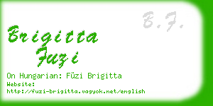 brigitta fuzi business card